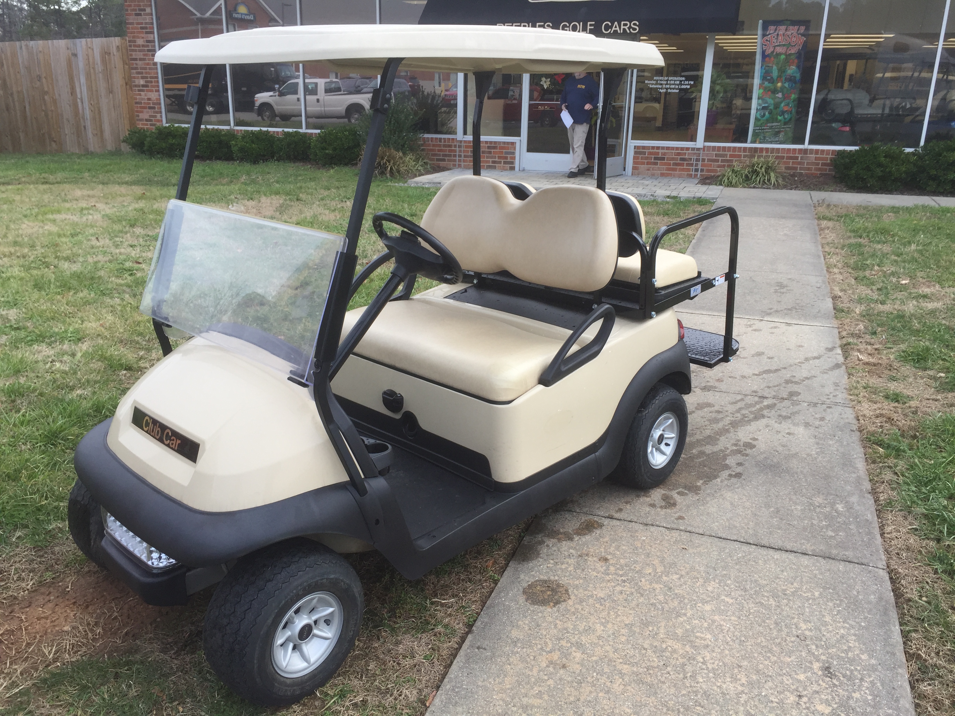 artery Spooky Appal 2015 Club Car Electric Golf Car- Beige | Peebles Golf Cars