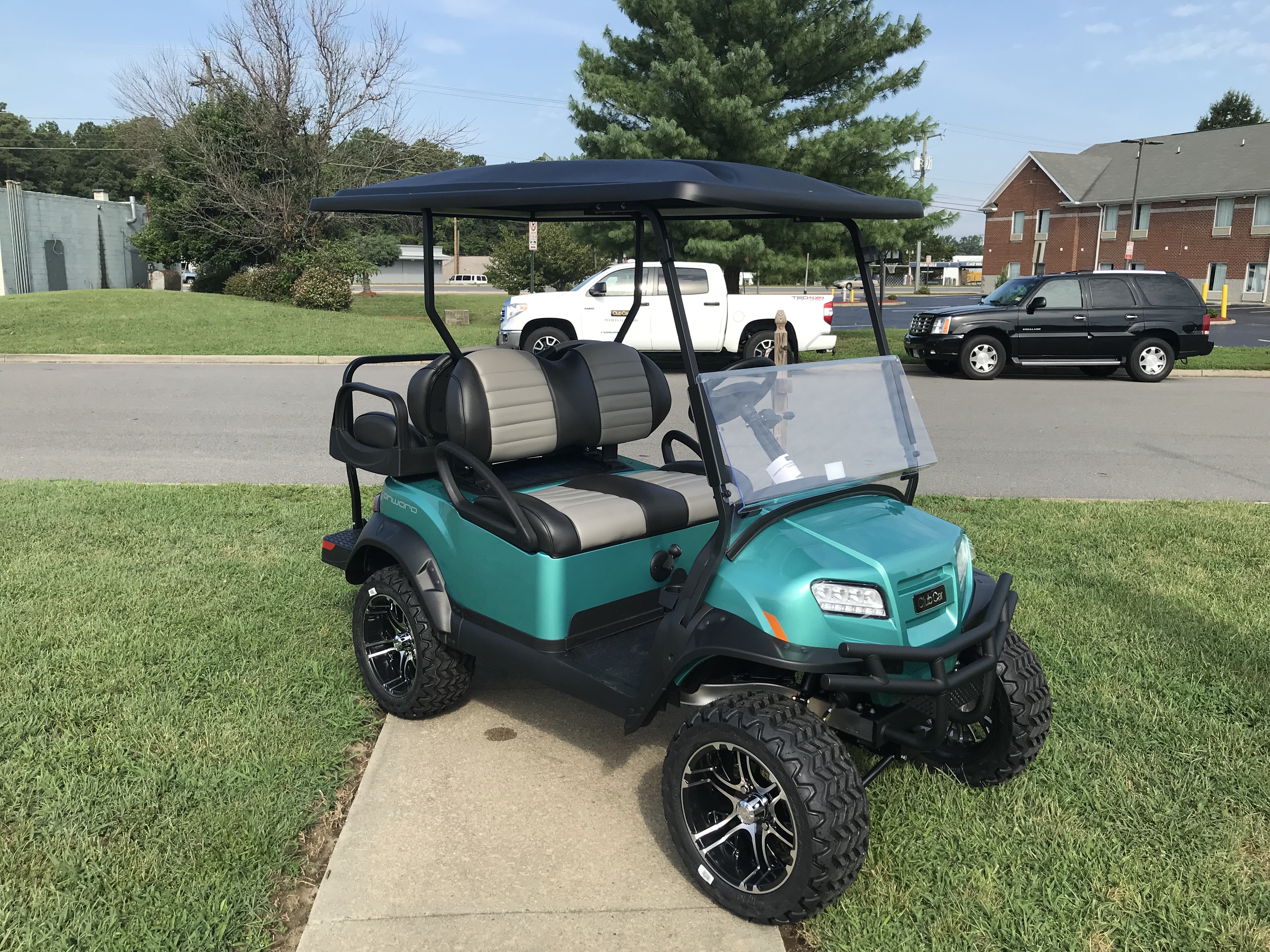 2020 Club Car Onward Lifted Gas PTV Metallic Ocean Peebles Golf Cars