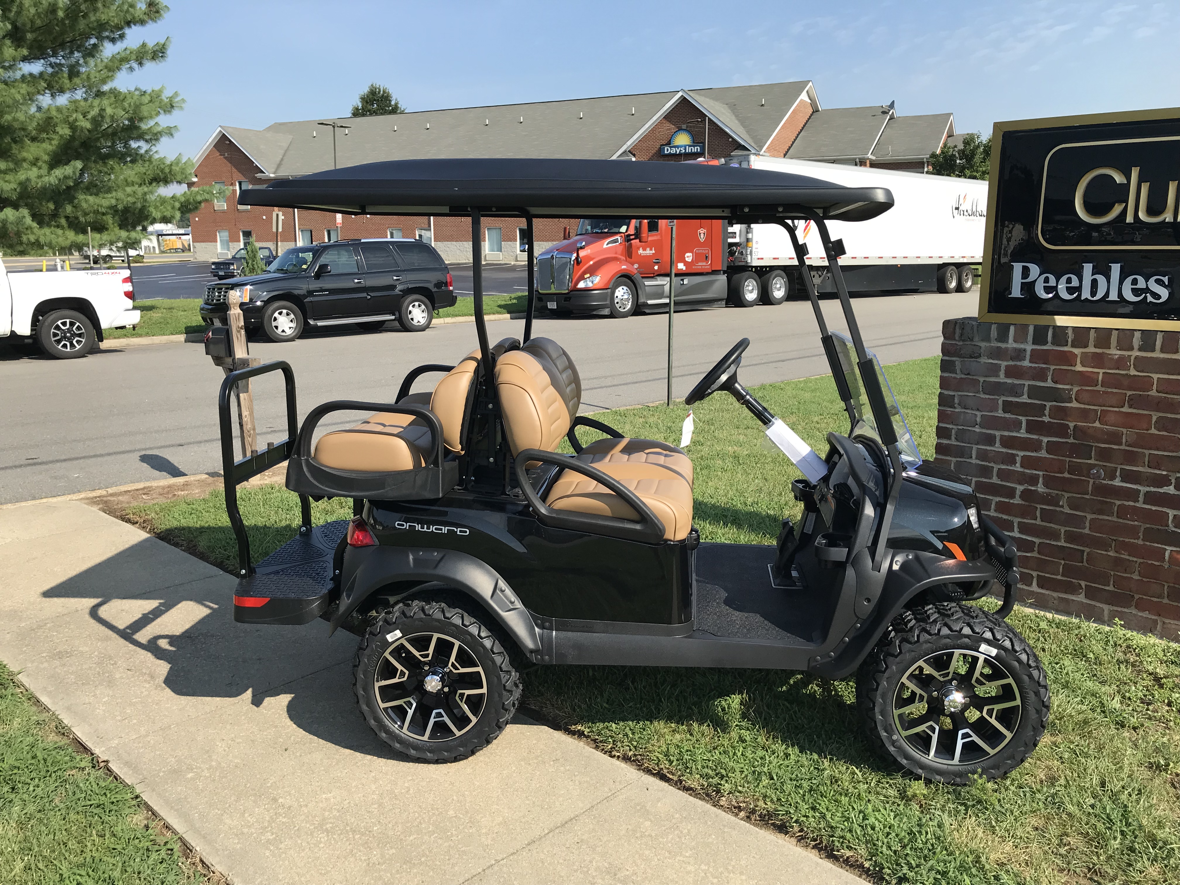 2020 Club Car Onward Lifted Electric PTV Metallic Tuxedo Black