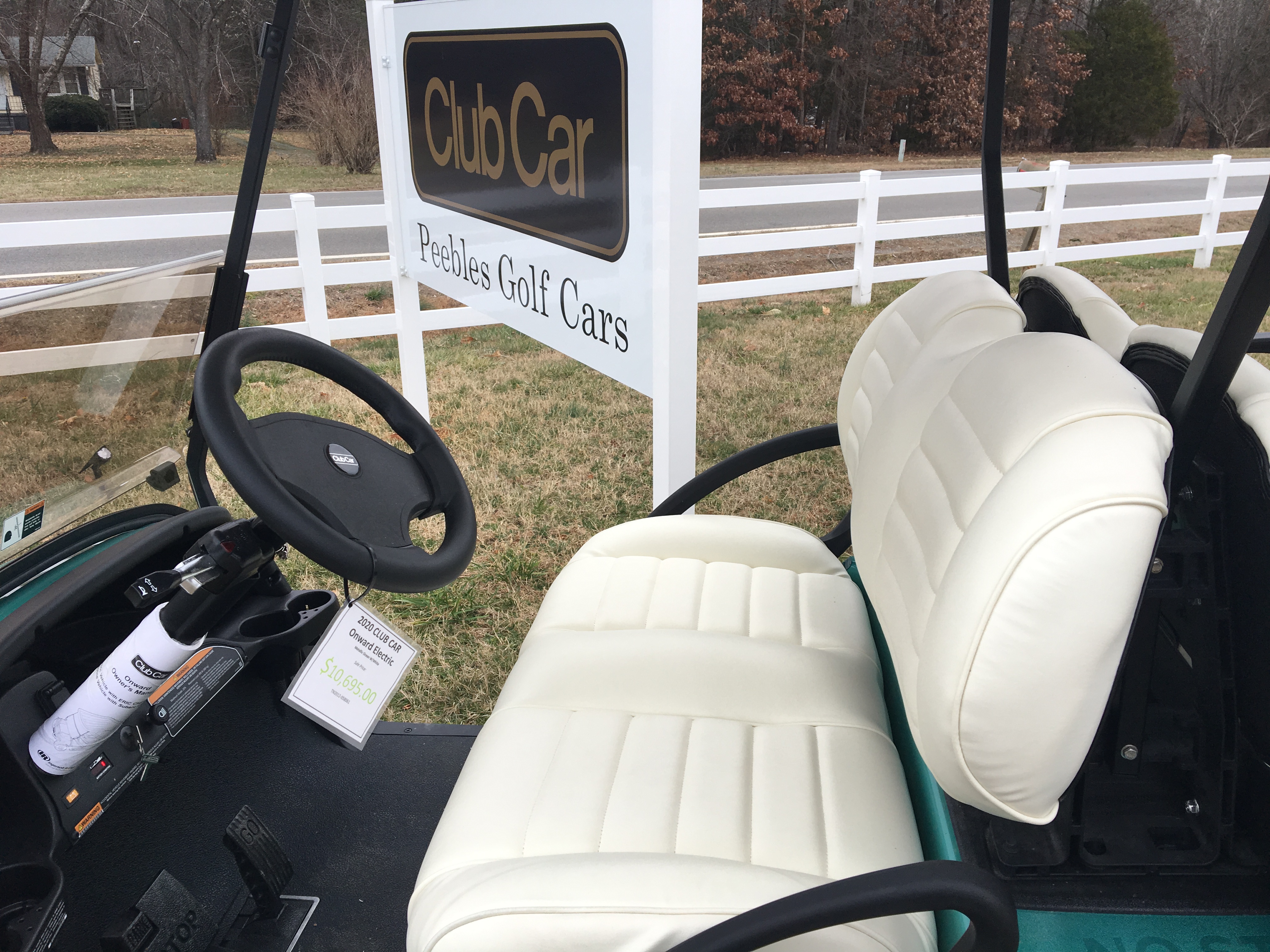 2020 Club Car Onward Lifted Electric PTV Metallic Ocean Peebles