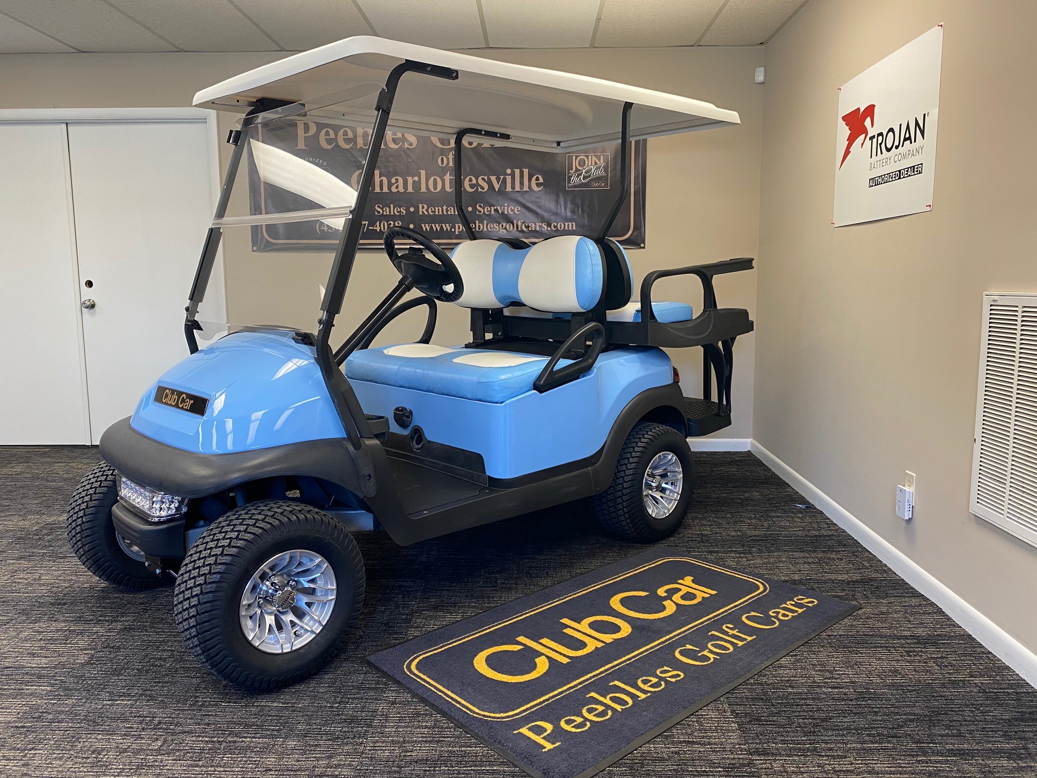 2017 Club Car Precedent – Electric – Sky Blue | Peebles Golf Cars