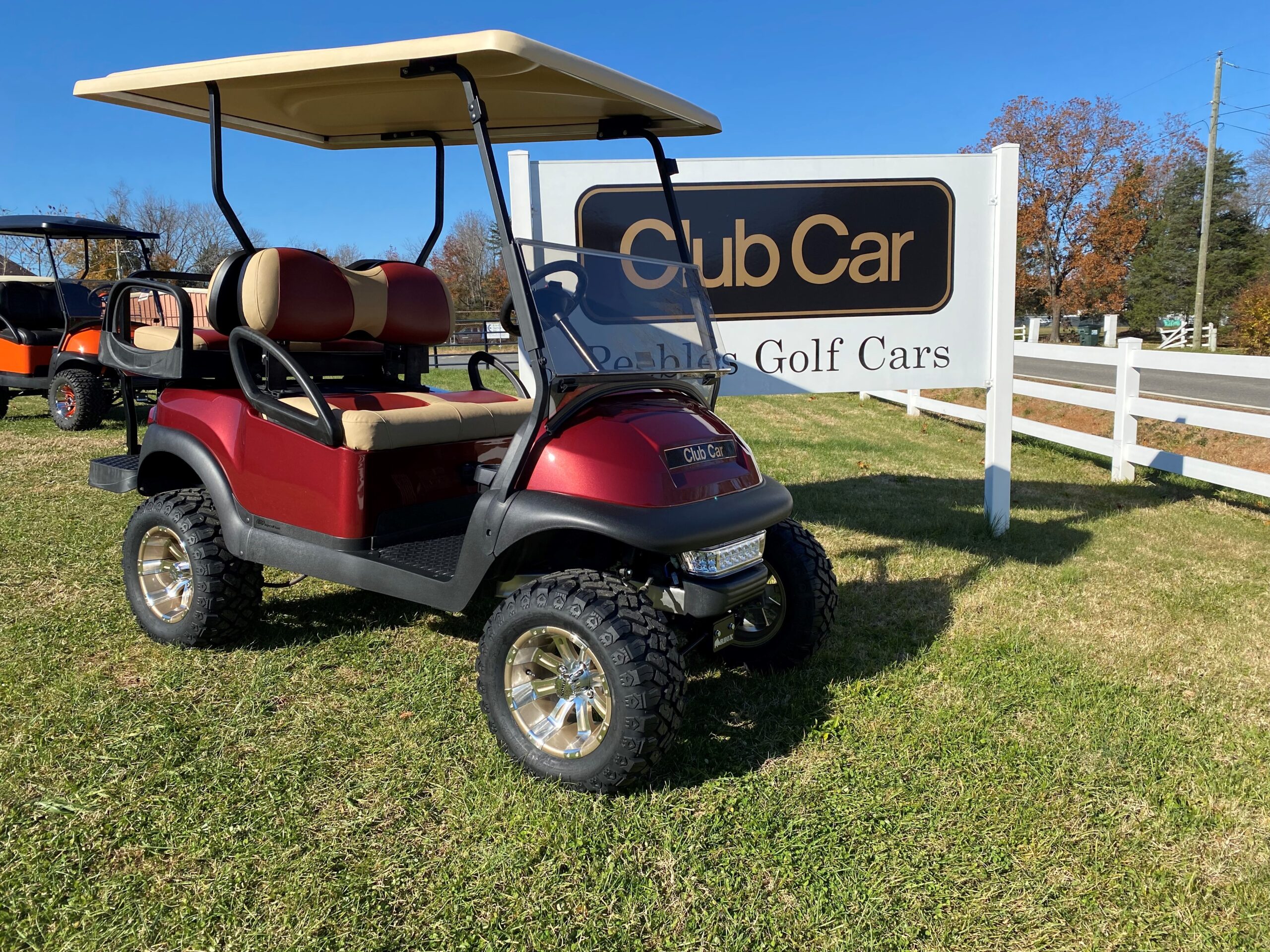 2017 Club Car Precedent Electric Burgundy Peebles Golf Cars