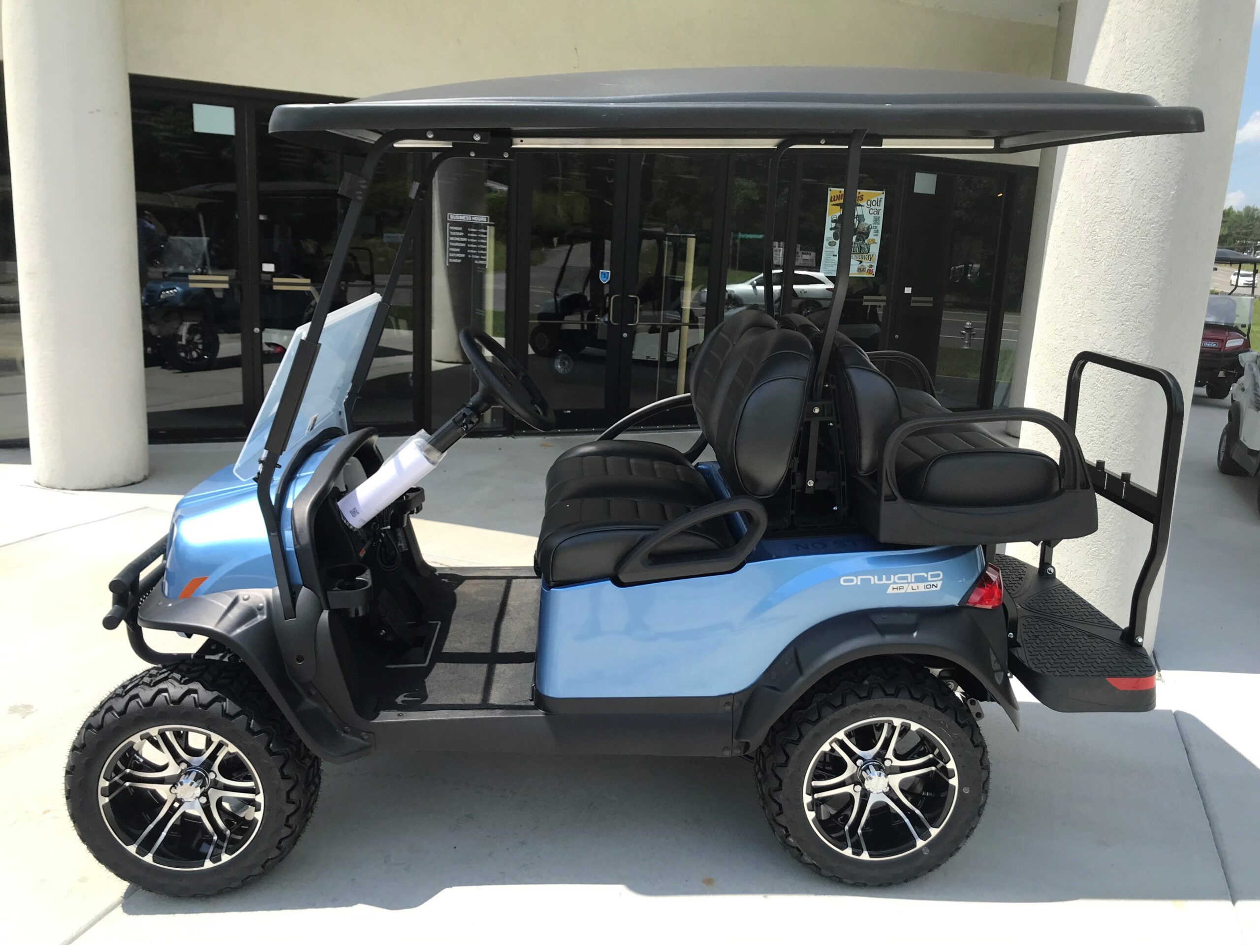 2022 Club Car Onward 4pass Lithium PTV Ice Blue Peebles Golf Cars