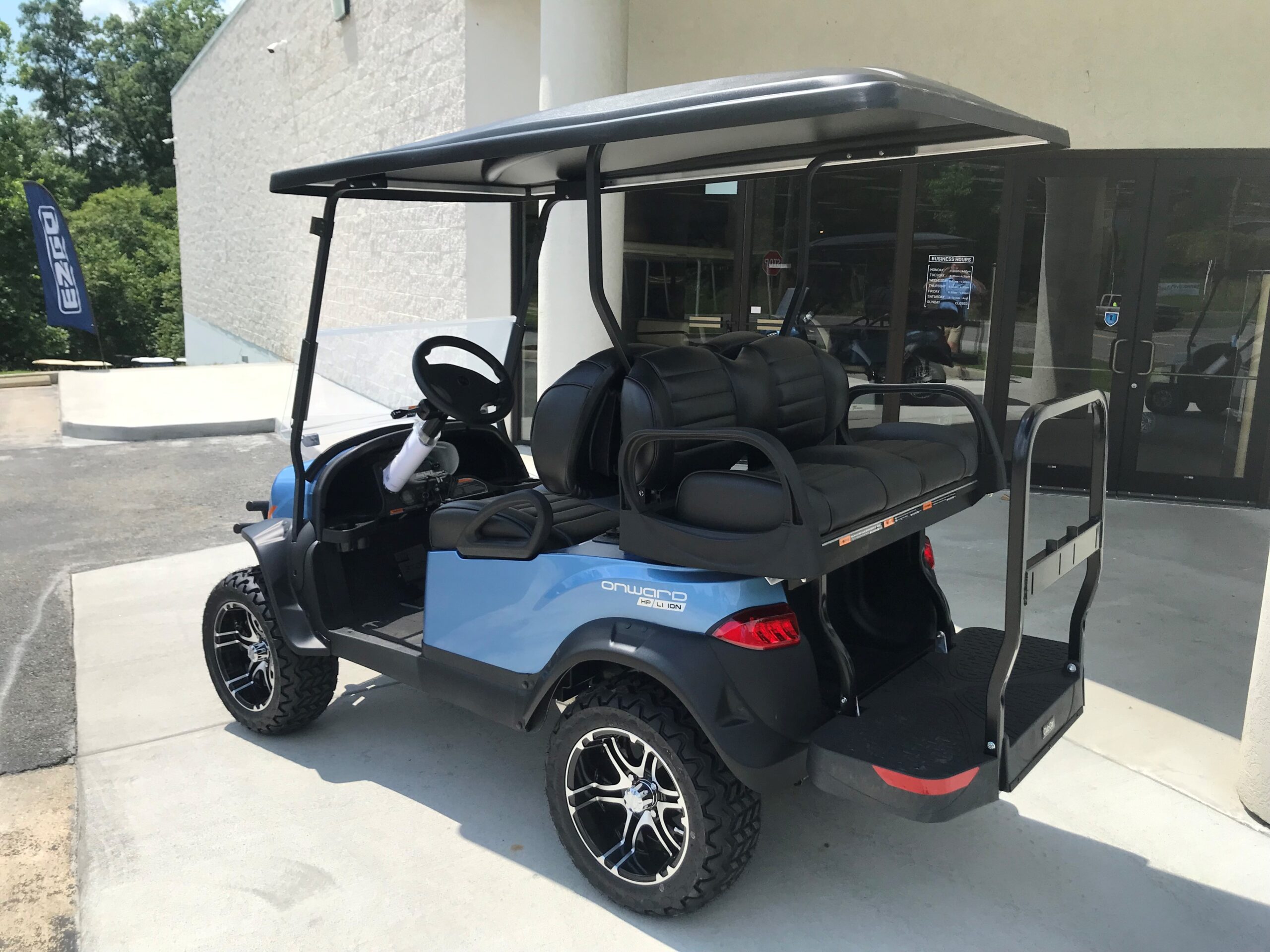 2022 Club Car Onward 4pass Lithium PTV Ice Blue Peebles Golf Cars