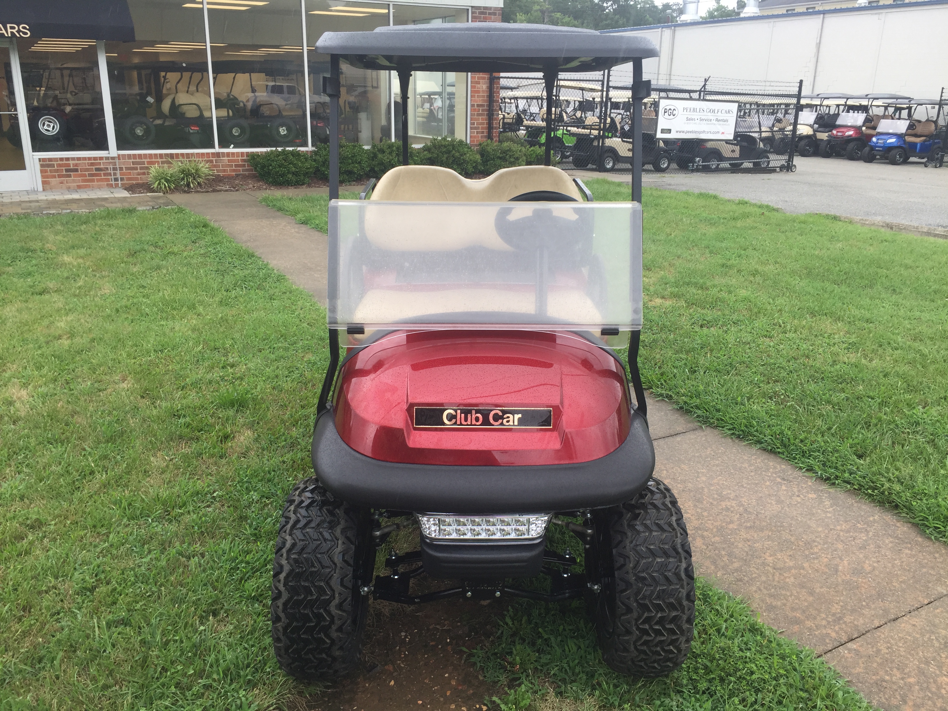 2014 Club Car Precedent Lifted Electric Golf Car Candy Apple Red