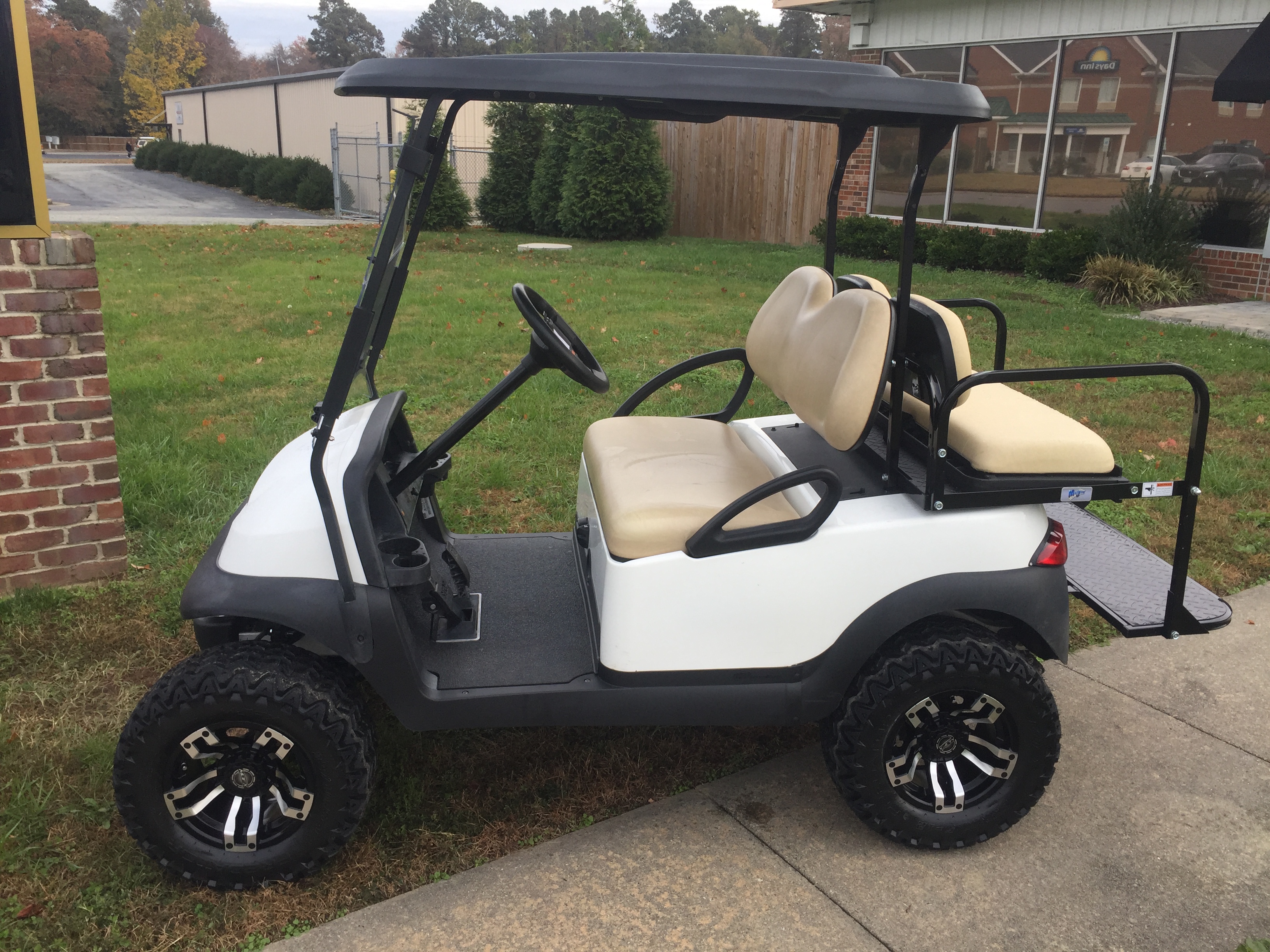 2014 Club Car Precedent Lifted Electric Golf Car White Peebles Golf Cars