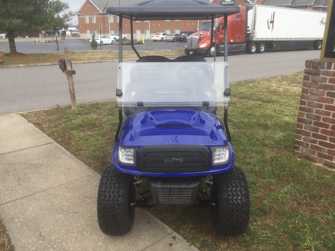 2013 Club Car Lifted Gas Golf Cart Blue Alpha Peebles Golf Cars