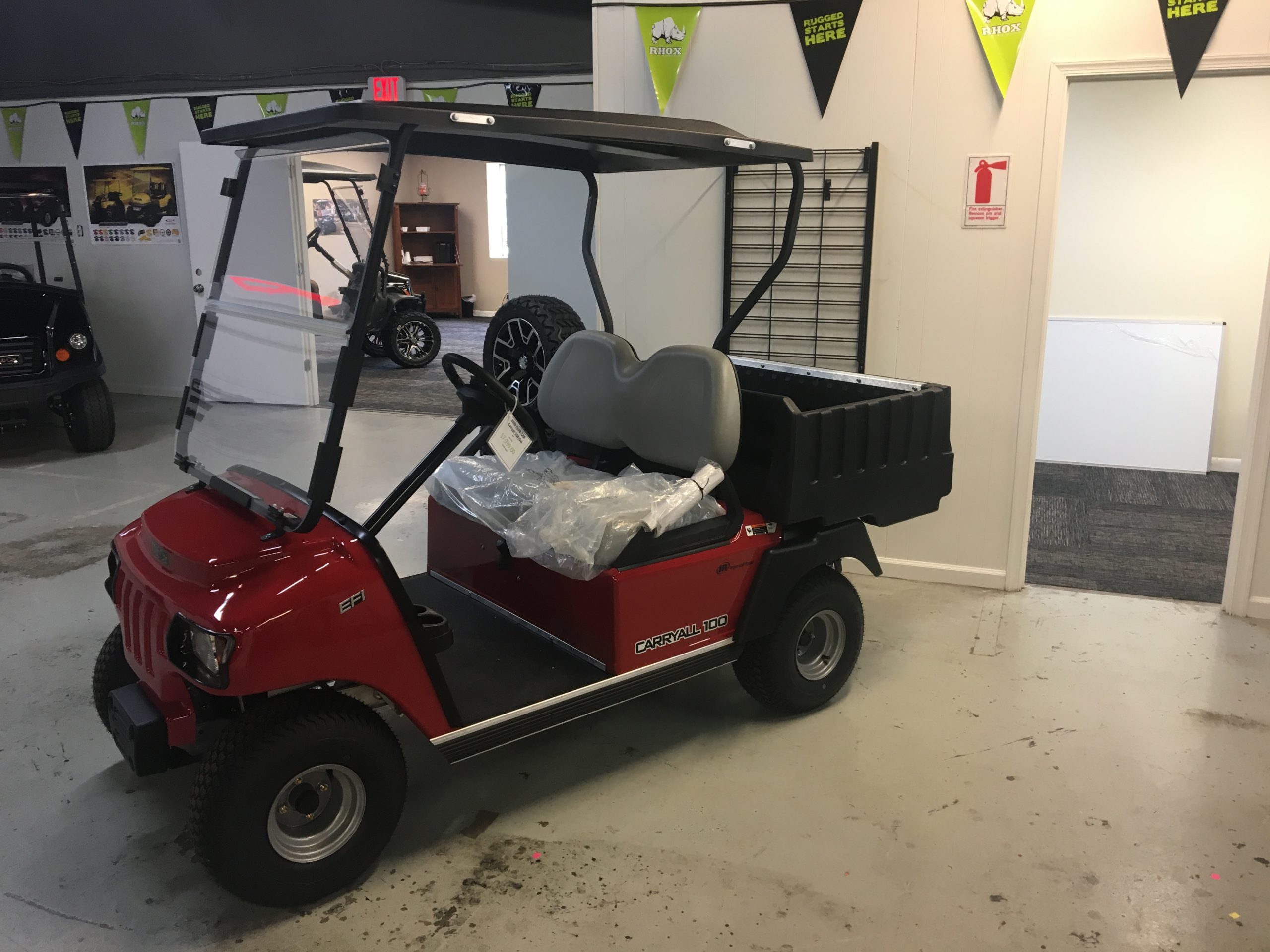 2020 Club Car Carryall 100 Gas Red Peebles Golf Cars
