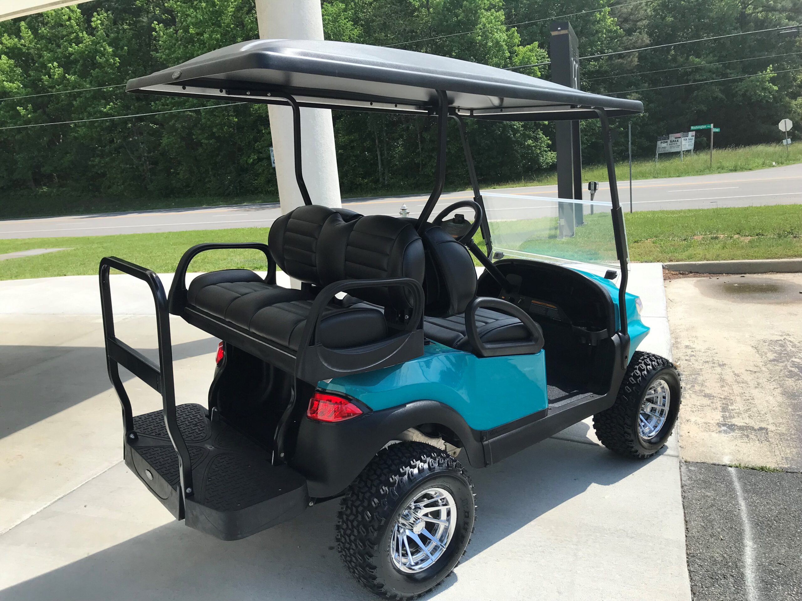 2017 Club Car Lifted Electric 4pass Teal Phoenix Peebles Golf Cars